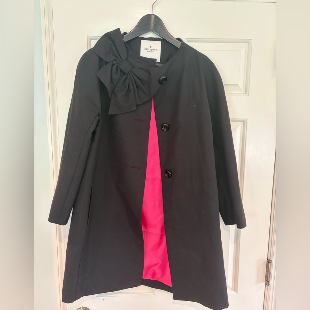 Kate Spade black coat women’s medium